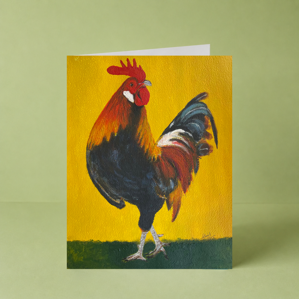 LUI "Golden Rooster" Card - HomeLess Made