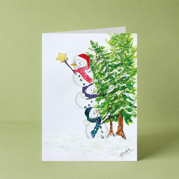 Snowman Tower By Guan