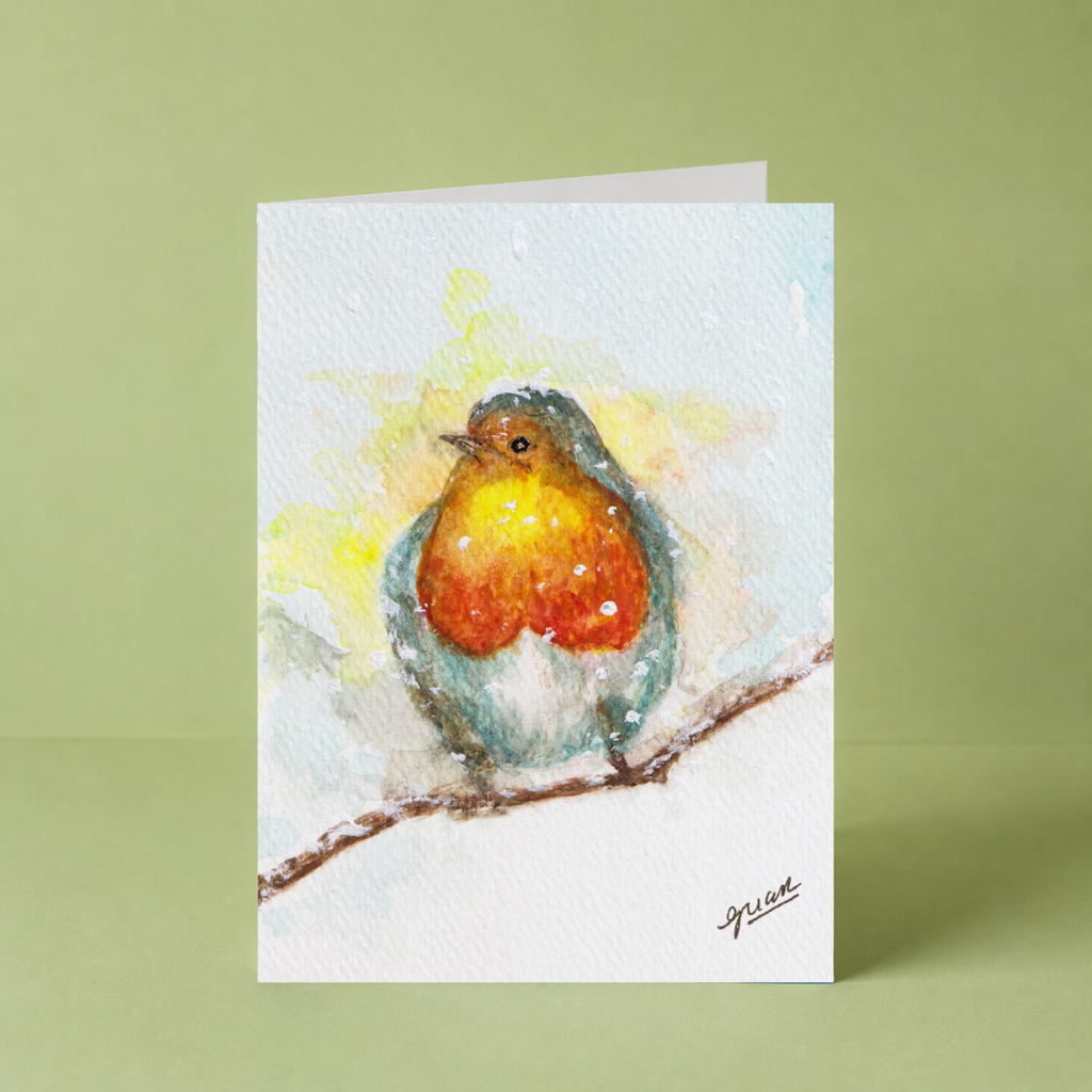 GUAN "Winter Robin" Card