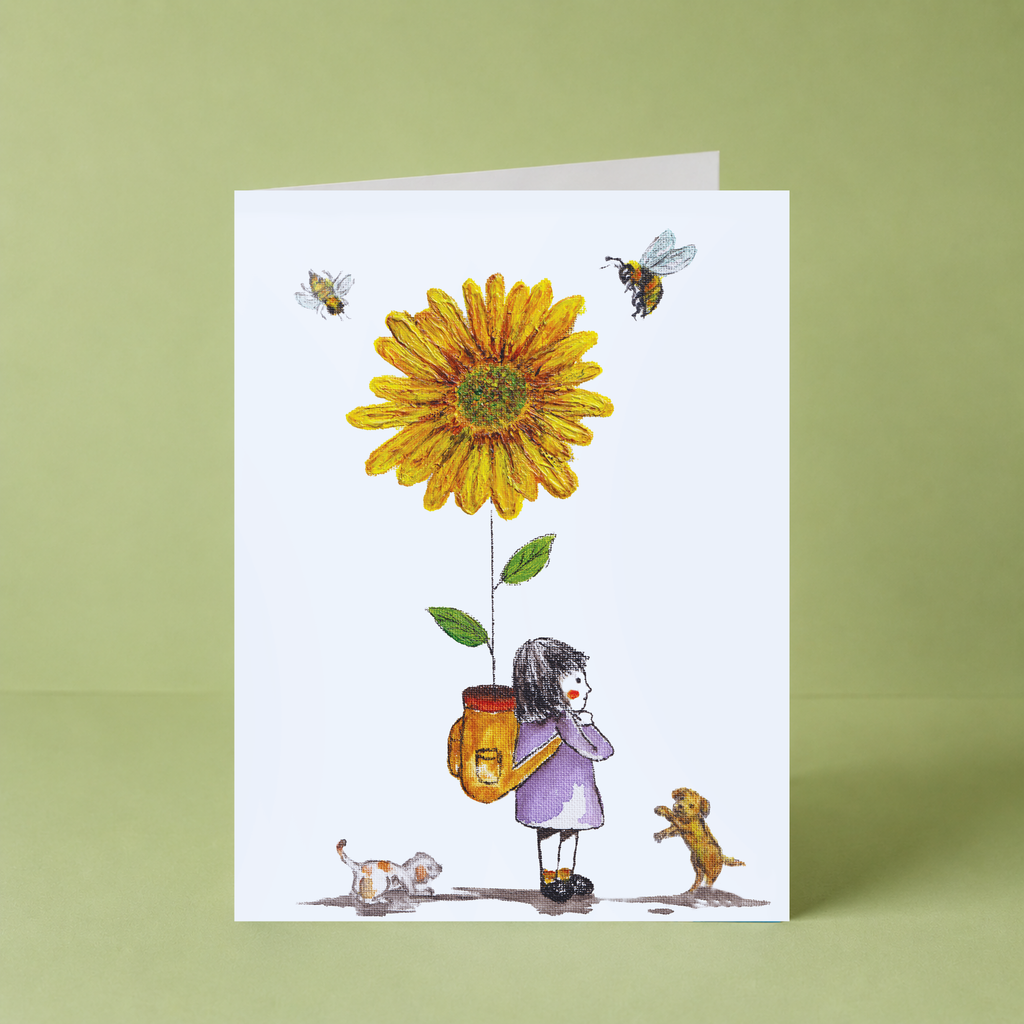 GUAN "Sunflower Backpack" Card
