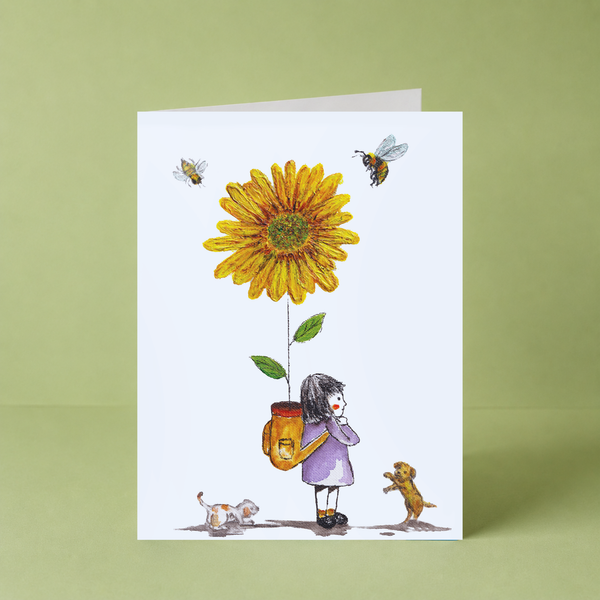 GUAN "Sunflower Backpack" Card