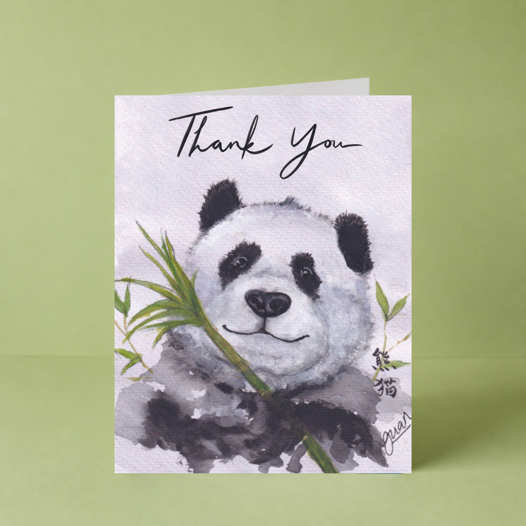 GUAN "Panda Eyes Thank you" Card