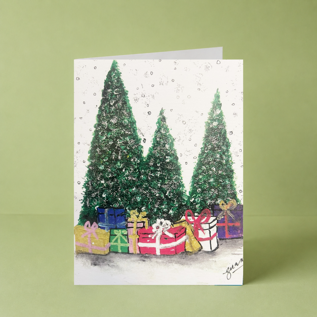 GUAN "Green Christmas Tree" Card - HomeLess Made