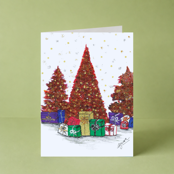 Red Christmas Tree by Guan