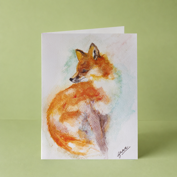 GUAN "Watercolour Fox" Card