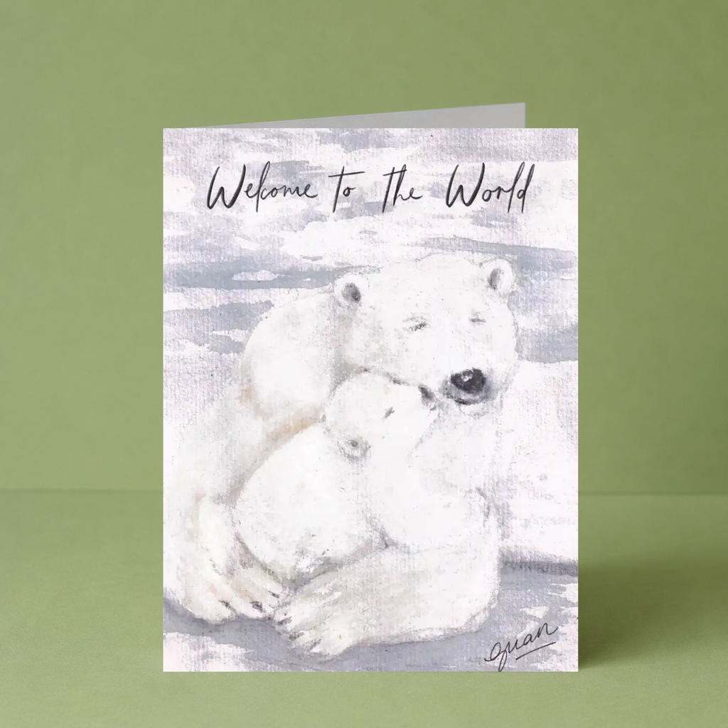 GUAN "Polar Bear And Cub Welcome to the World" Card
