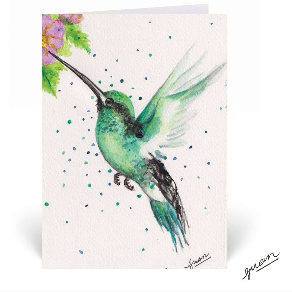 Humming Bird Card by Guan - HomeLess Made