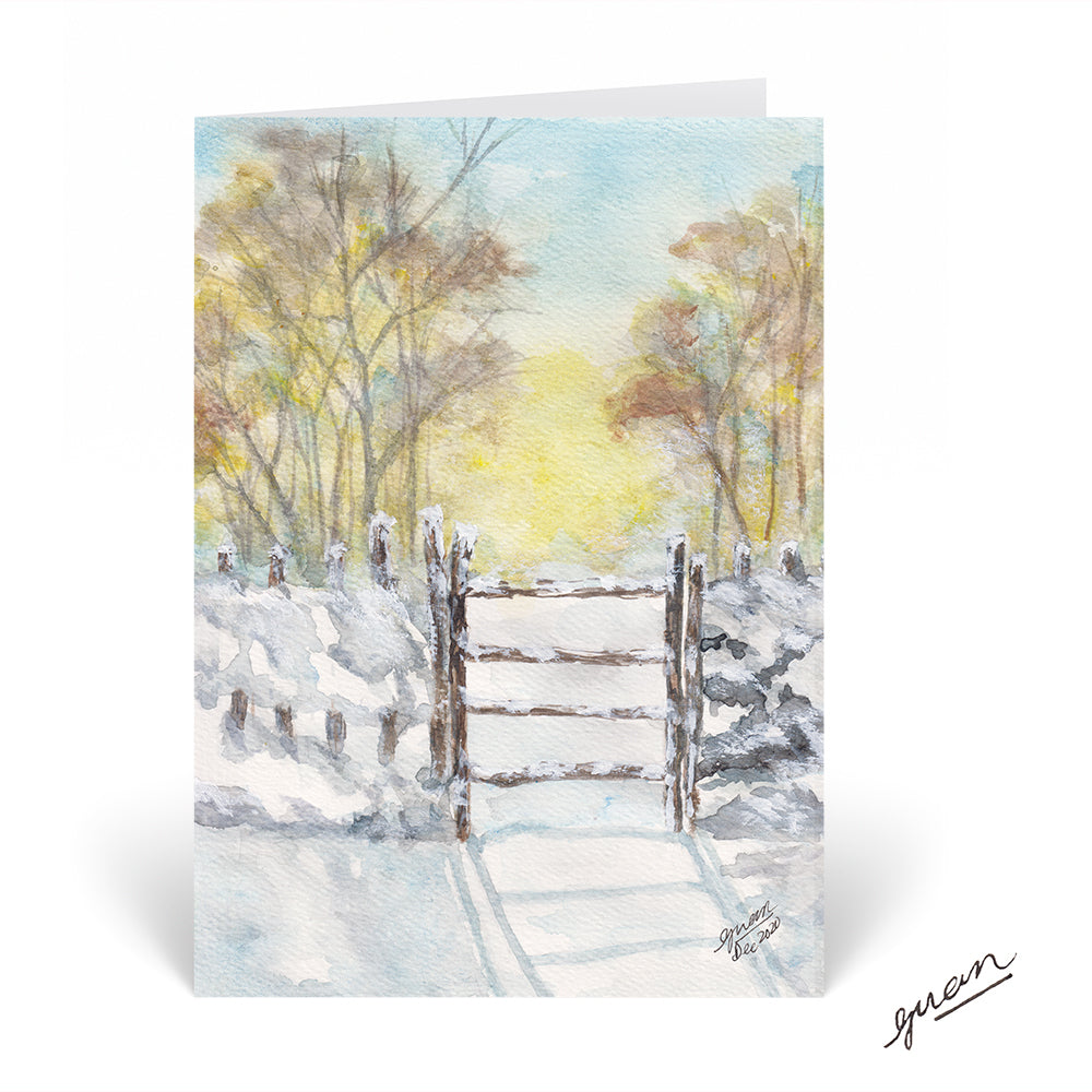 Snowy woodland Card by Guan - HomeLess Made
