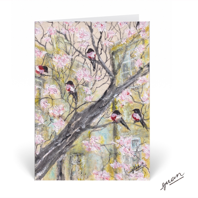 Blossom Birds Card by Guan - HomeLess Made