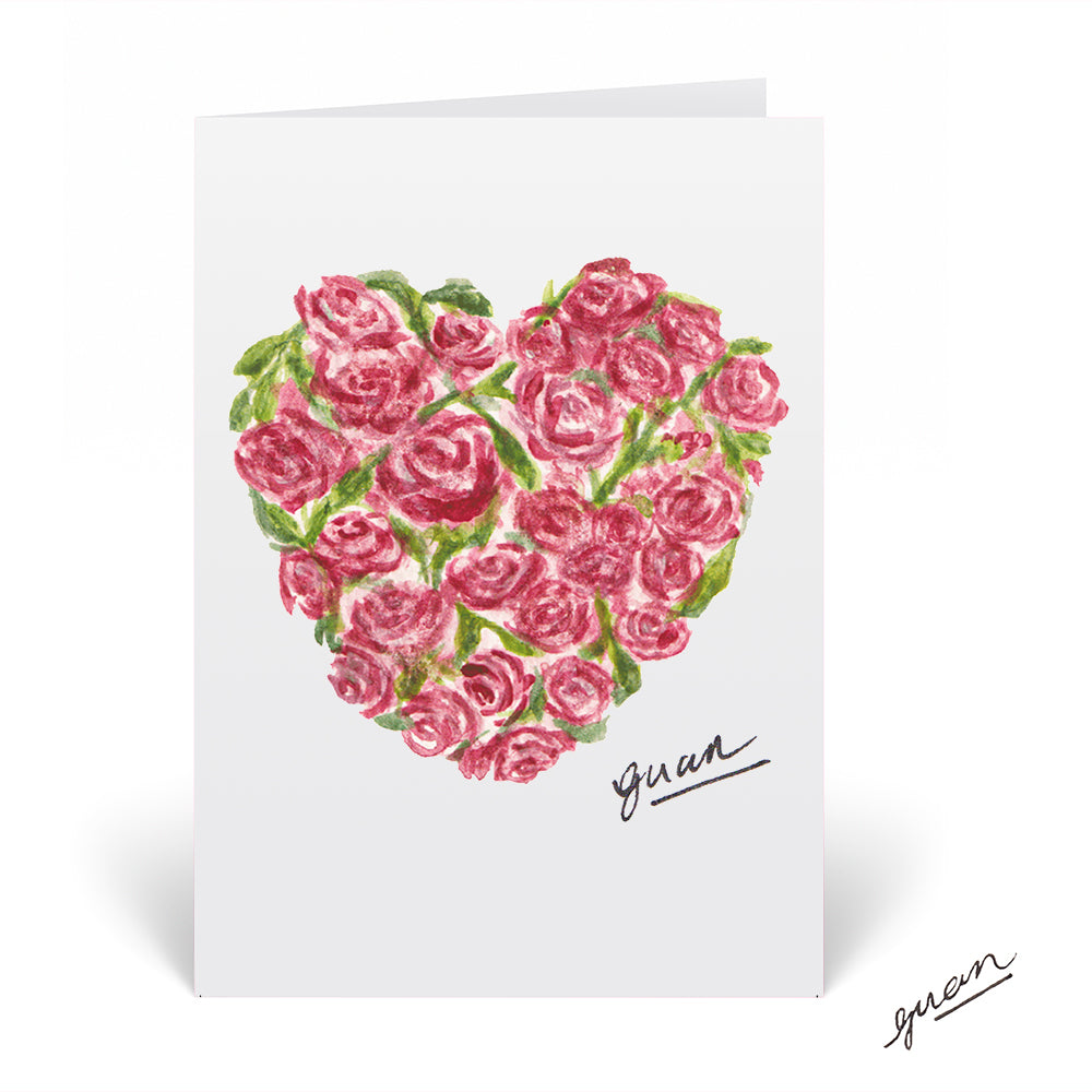 Rose Heart Card by Guan - HomeLess Made