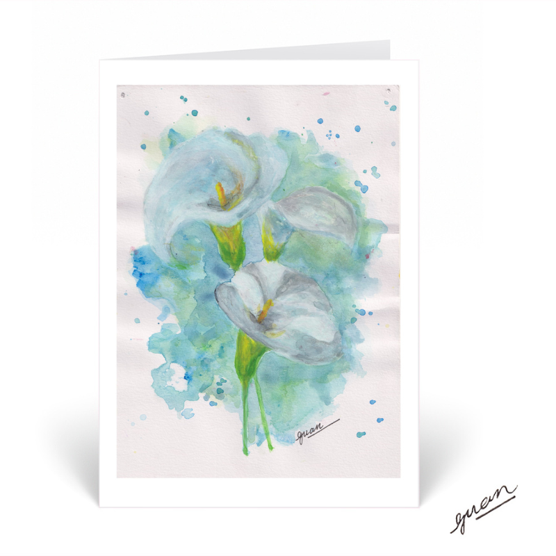 Lilies Card by Guan - HomeLess Made