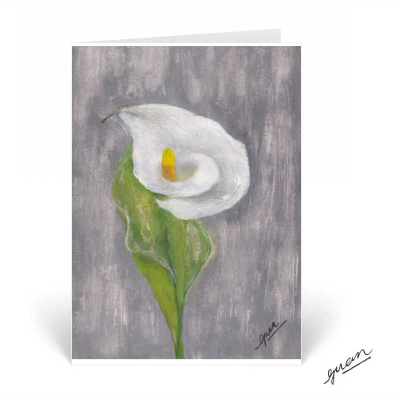 Single Lily Card by Guan - HomeLess Made