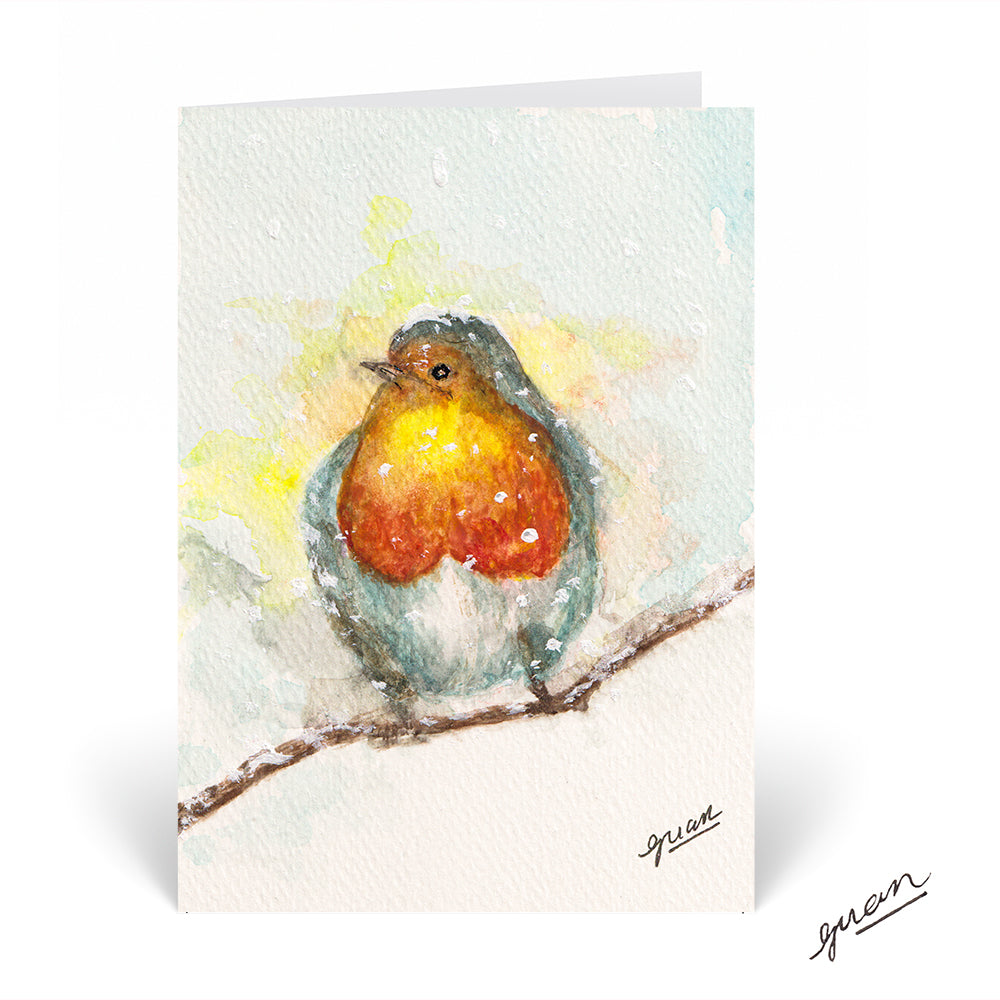 Winter Robin Card by Guan - HomeLess Made
