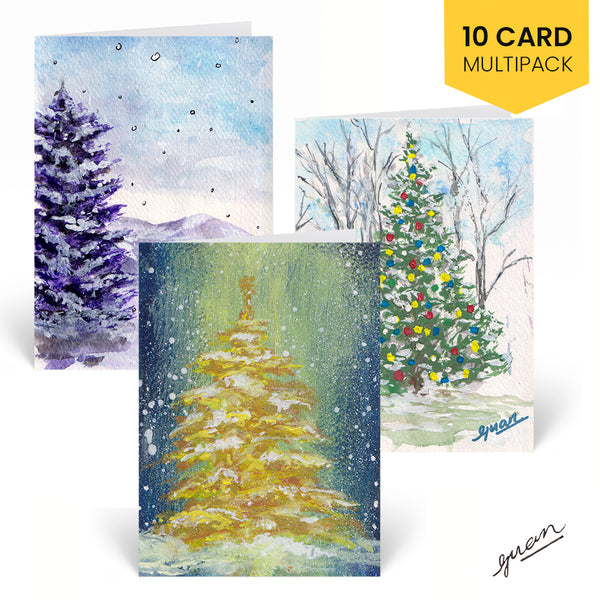 Guan's trees - Christmas card multipack - HomeLess Made