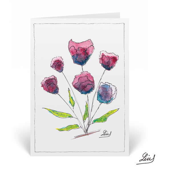 Purple Tulips Card by Lui - HomeLess Made