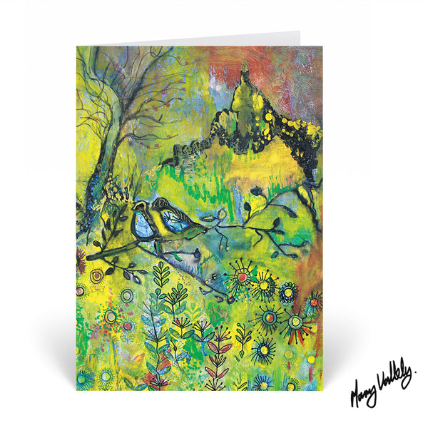 Joyful Birds Card by Mary Vallely - HomeLess Made