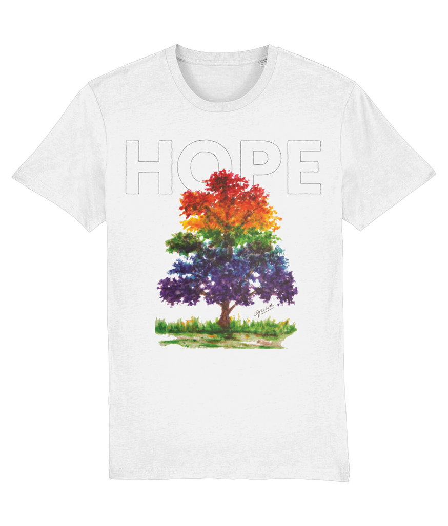 Hope t-shirt by Guan - white writing - HomeLess Made