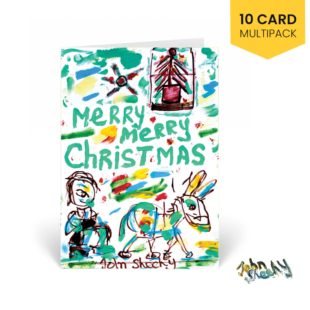 John's Merry Merry Christmas - Christmas card multipack - HomeLess Made